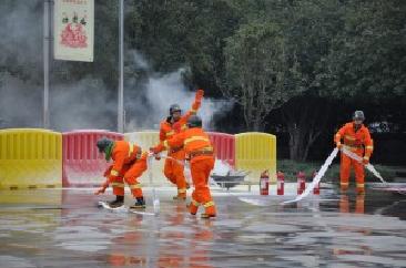 三德科技參加長沙高新區首屆微型消防站技能比武 